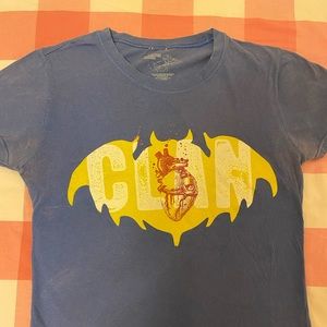 Blue yellow Clandestine Industries t shirt